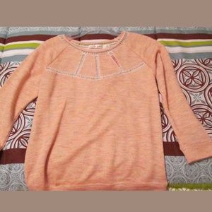 Liberty Love Peach LS Sweater XS